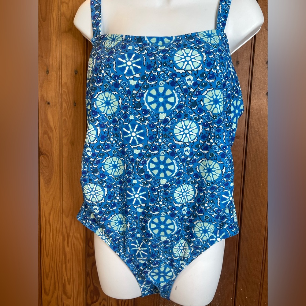 ⭐️Brand New Rhodes Blue Flowered Swimsuit